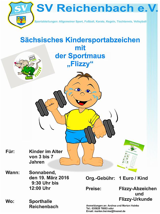 Abnahme des Sächsischen Kindersportabzeichen mit der Sportmaus „Flizzy“