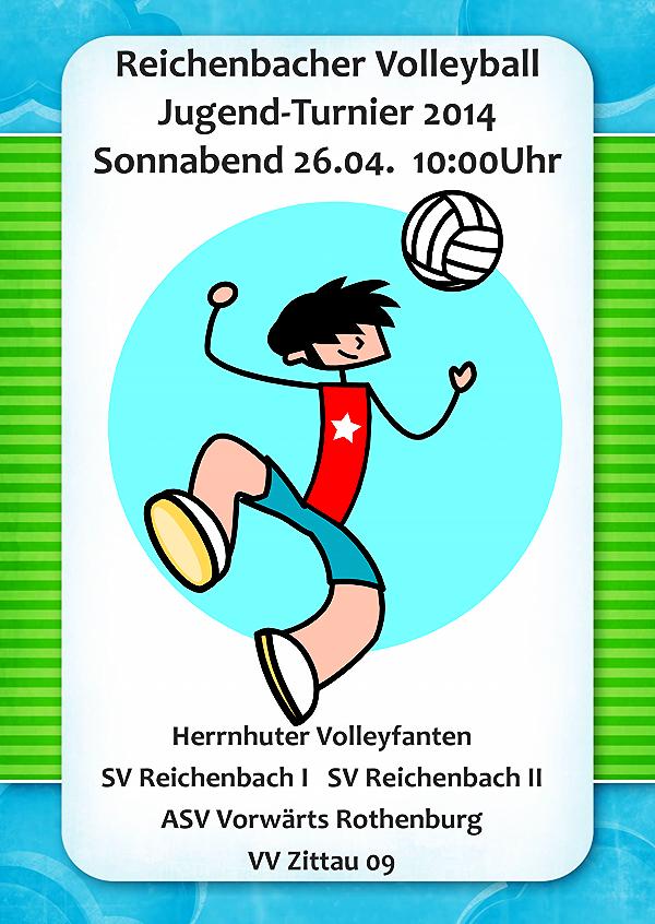 Volleyball-Nachwuchs-weiblich - Reichenbacher Volleyball Jugend-Turnier am 26. April 2014