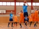 Basketballfreundschaftsspiel SV Reichenbach vs Görlitzer BC Squirrels und Minikicker der Abteilung Fußball am 7. Februar 2016