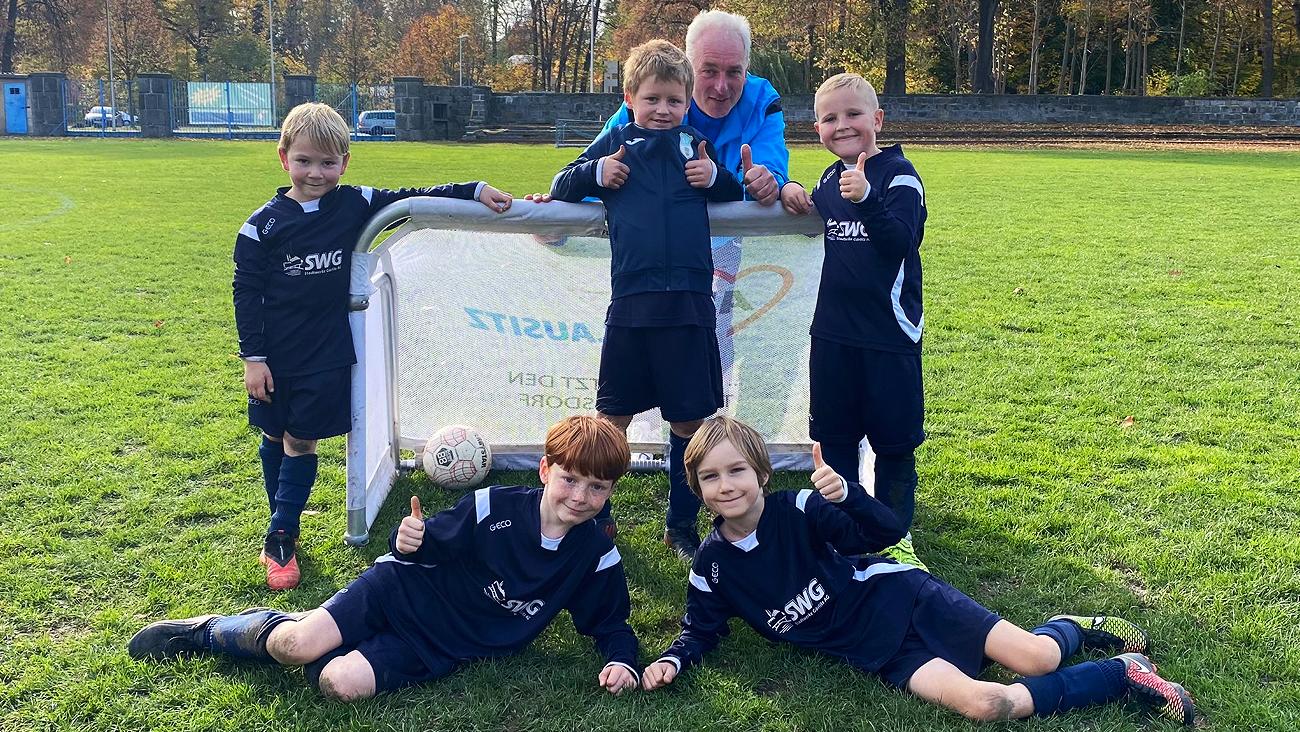 F-Junioren - beim Kinderfußballturnier des SC Großschweidnitz-Löbau am 23. Oktober 2022