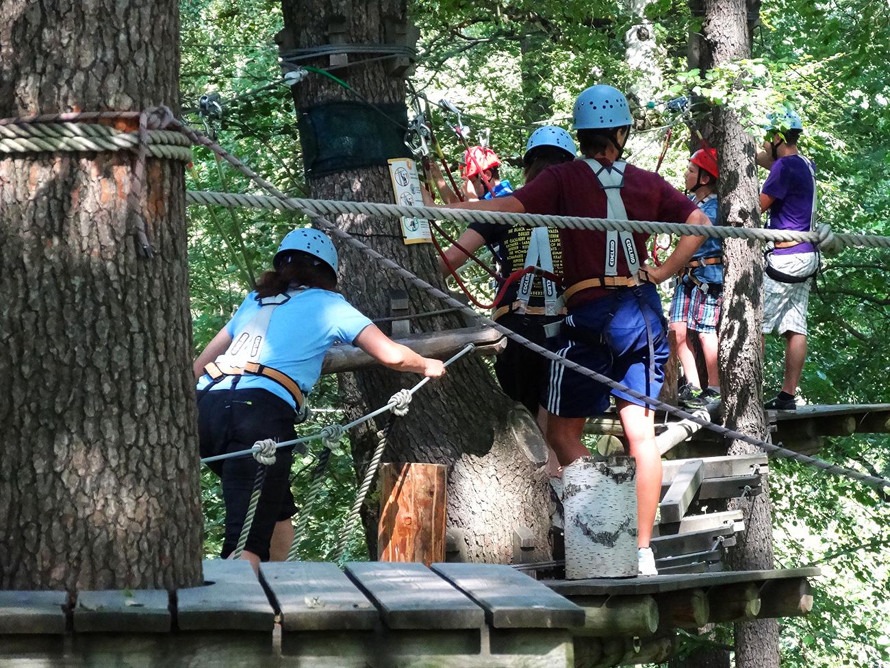 Samstagstraining im Abenteuer-Kletterwald Zittauer Gebirge