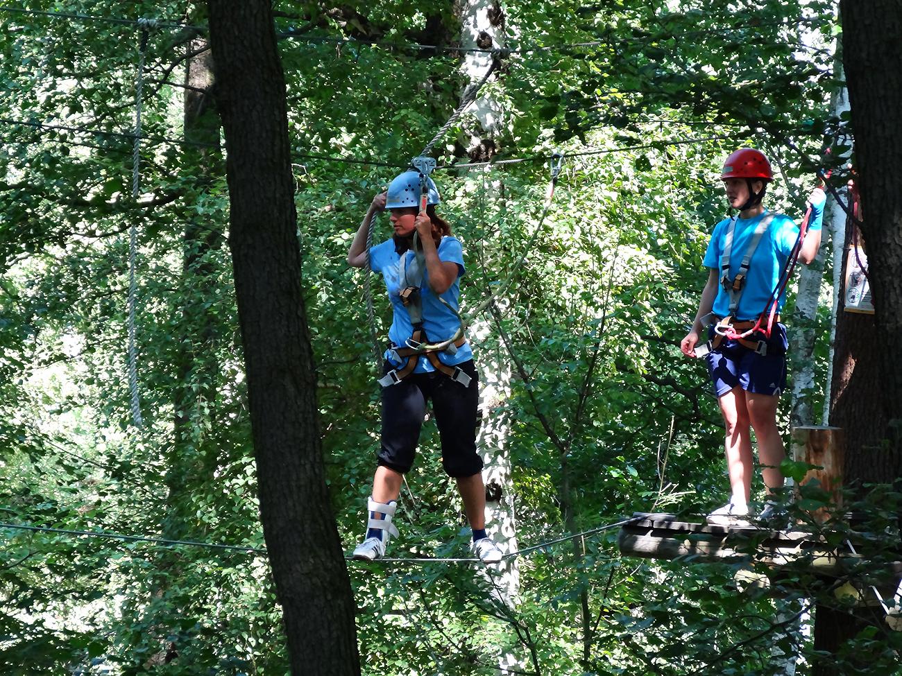 Samstagstraining im Abenteuer-Kletterwald Zittauer Gebirge