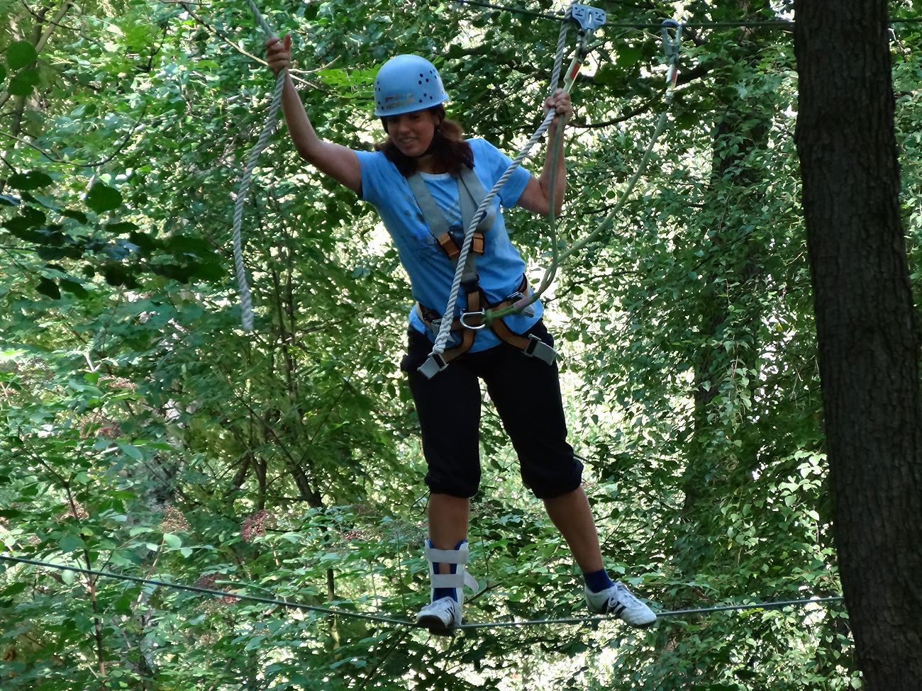 Samstagstraining im Abenteuer-Kletterwald Zittauer Gebirge
