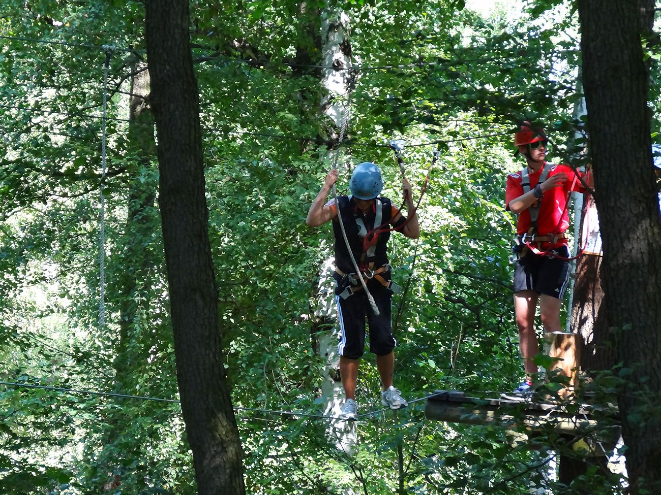Samstagstraining im Abenteuer-Kletterwald Zittauer Gebirge