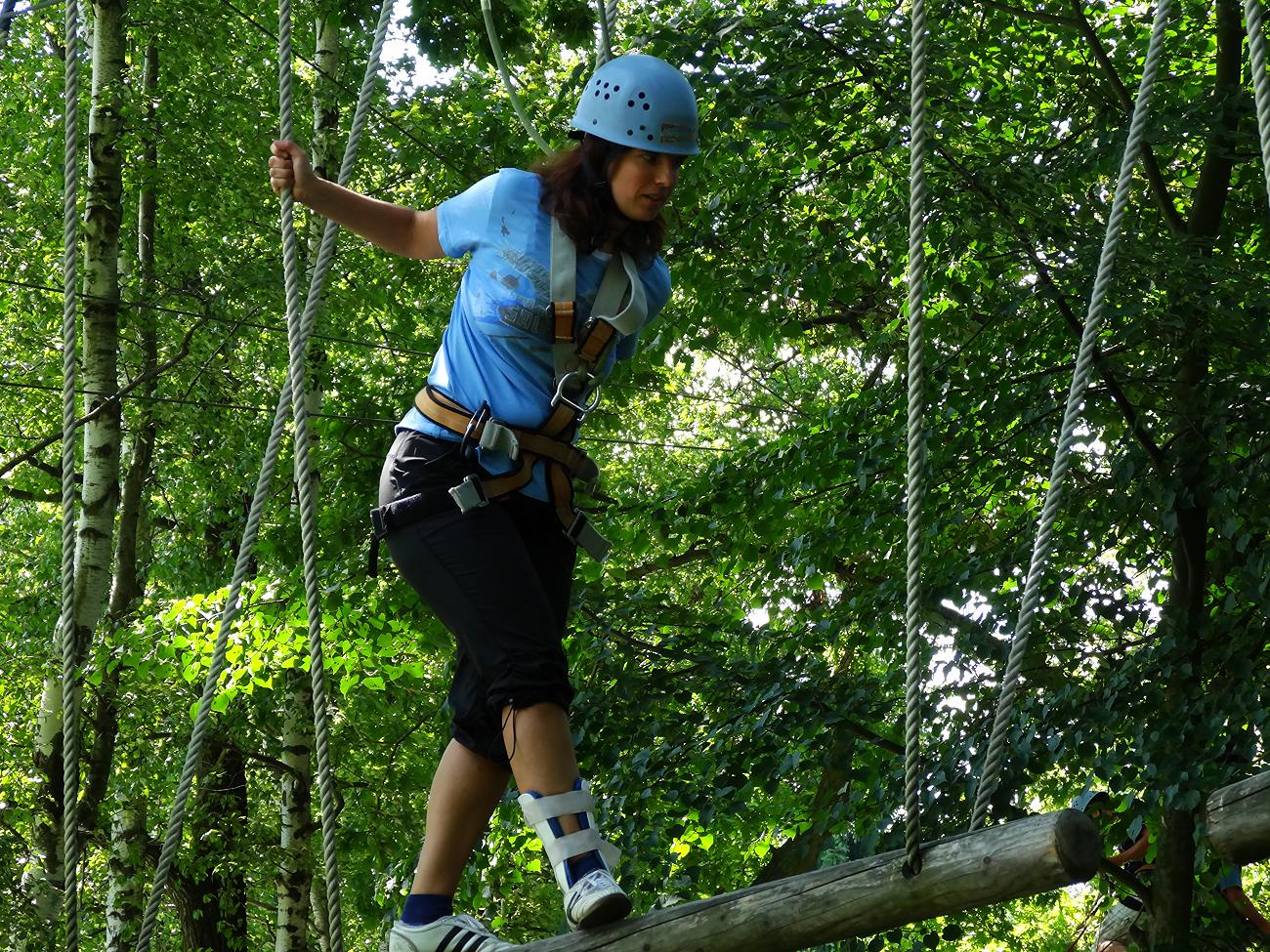 Samstagstraining im Abenteuer-Kletterwald Zittauer Gebirge