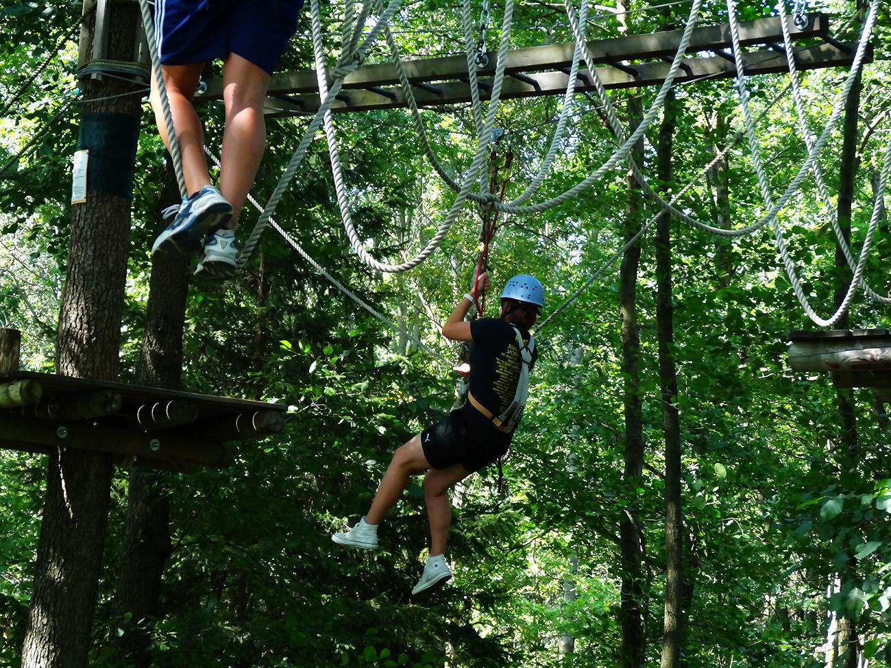 Samstagstraining im Abenteuer-Kletterwald Zittauer Gebirge