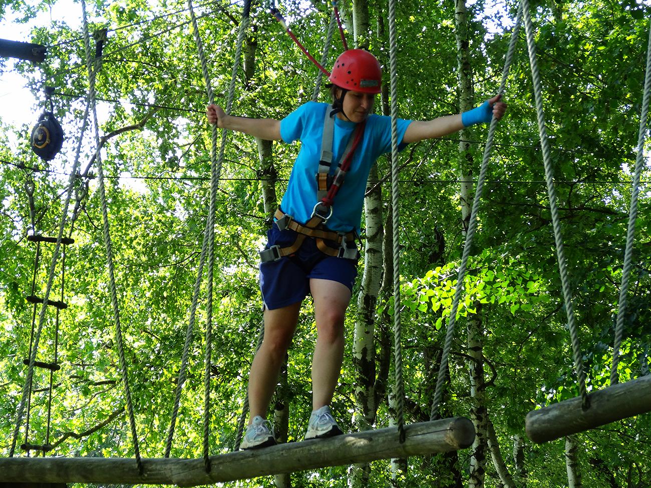 Samstagstraining im Abenteuer-Kletterwald Zittauer Gebirge