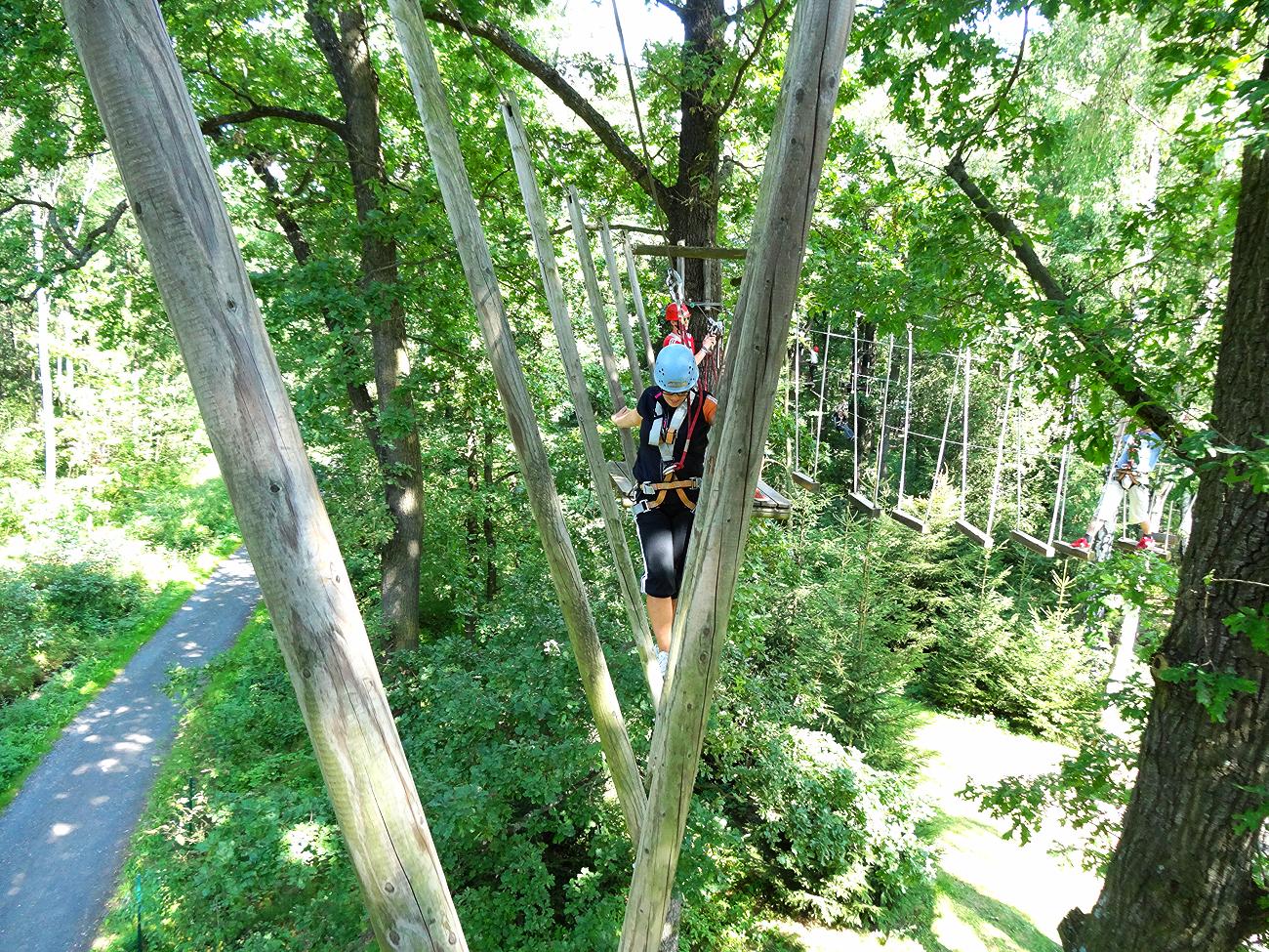 Samstagstraining im Abenteuer-Kletterwald Zittauer Gebirge