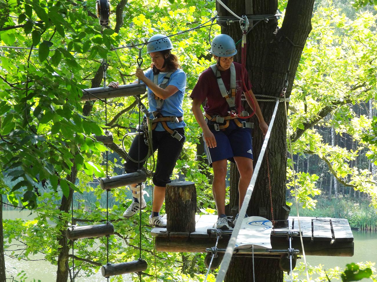 Samstagstraining im Abenteuer-Kletterwald Zittauer Gebirge