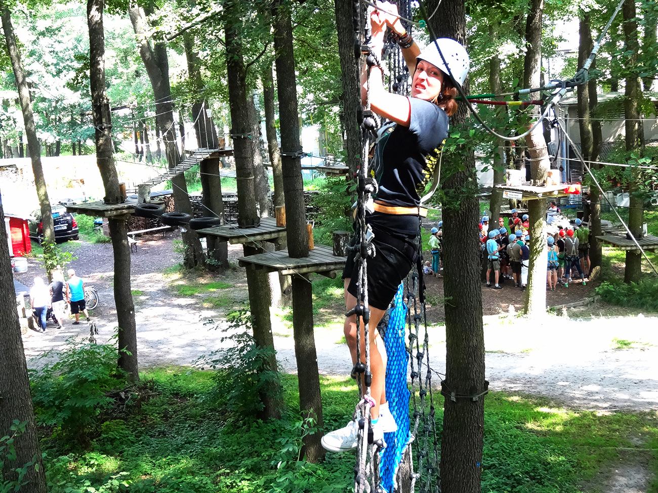 Samstagstraining im Abenteuer-Kletterwald Zittauer Gebirge