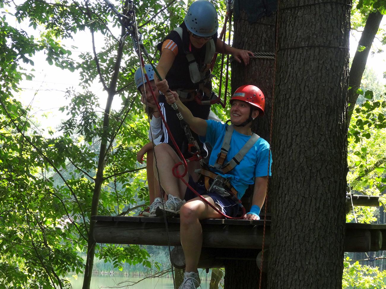 Samstagstraining im Abenteuer-Kletterwald Zittauer Gebirge
