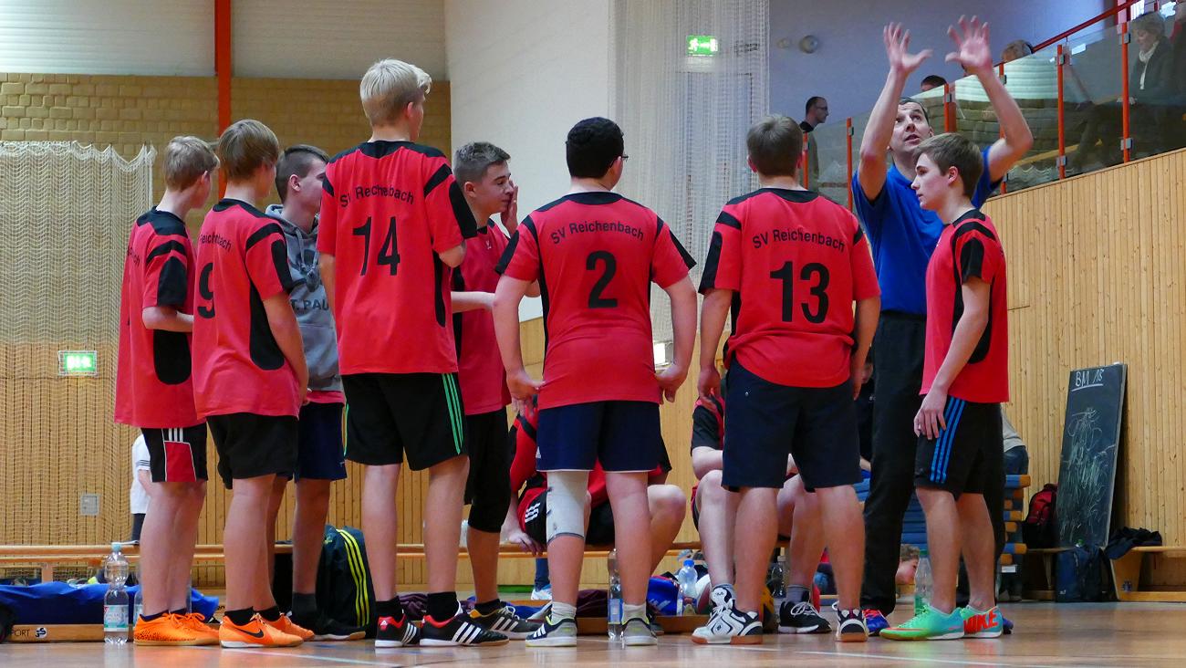 Volleyball-Bezirksmeisterschaft U18 männlich am 13. Dezember 2015 in Reichenbach 