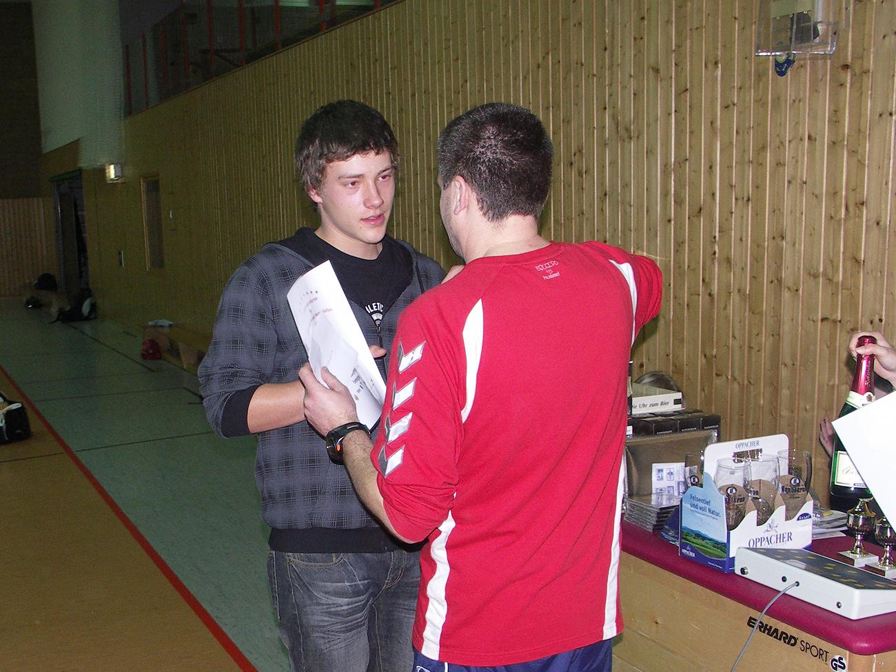 Zipfelmuetzenturnier am 20. Dezember 2008 in der Sporthalle Reichenbach OL