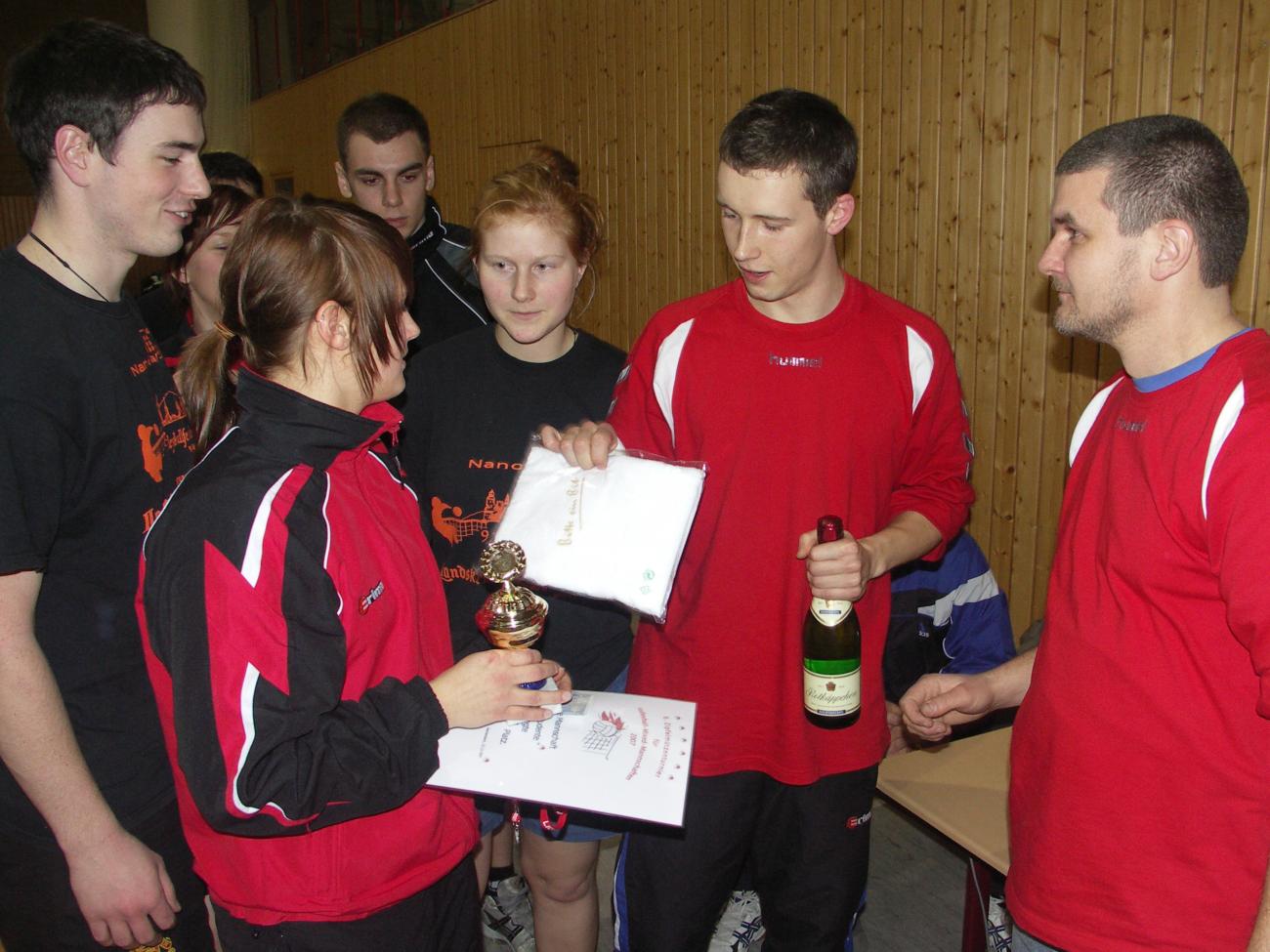 Zipfelmützenturnier am 22. Dezember 2007 in der Sporthalle Reichenbach OL