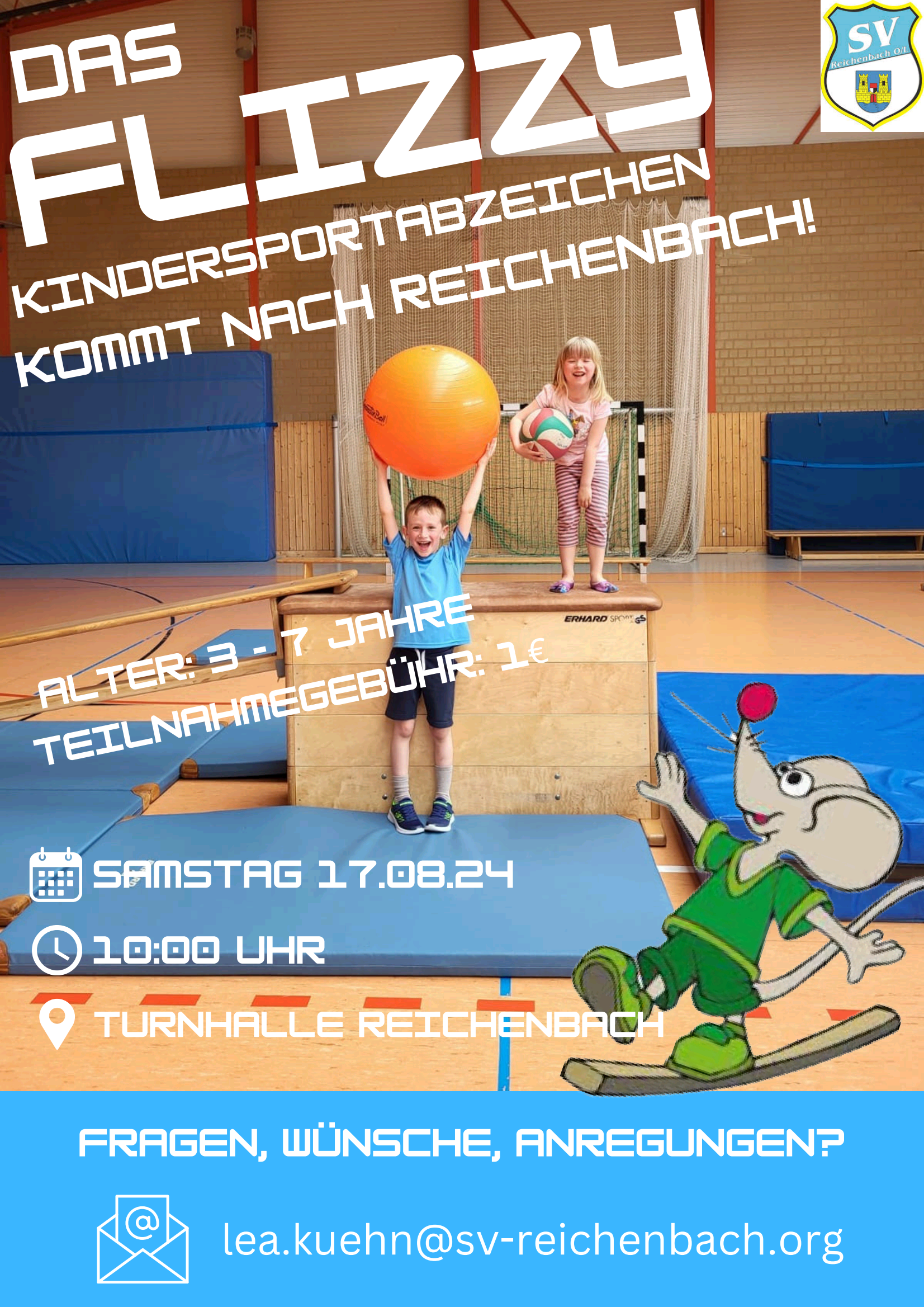 DAS  FLIZZY  Kindersportabzeichen kommt nach Reichenbach!